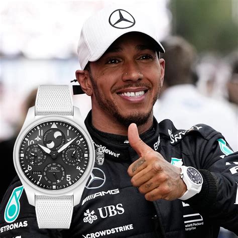 lewis hamilton white watch.